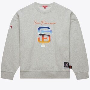 Mitchell & Ness San Francisco Giants Gray Stateside Pastel Sweatshirt - Size XL